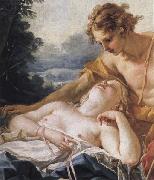 Francois Boucher Details of Daphnis and Chloe oil painting reproduction